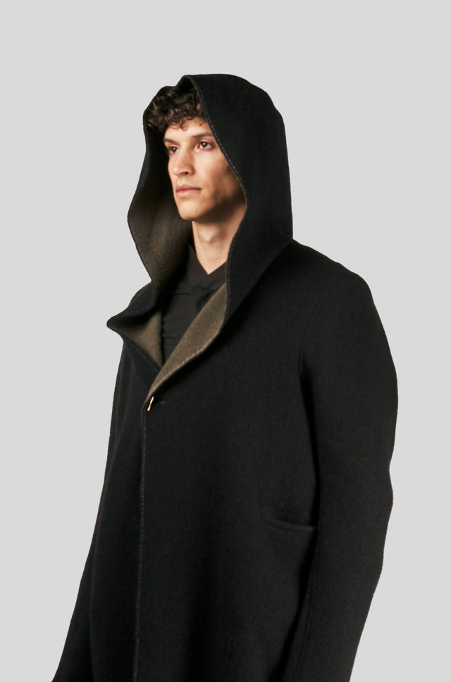 2 Face Coin Hooded Coat