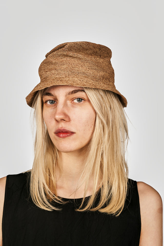 Camel TOQUILLA STRAW HAT