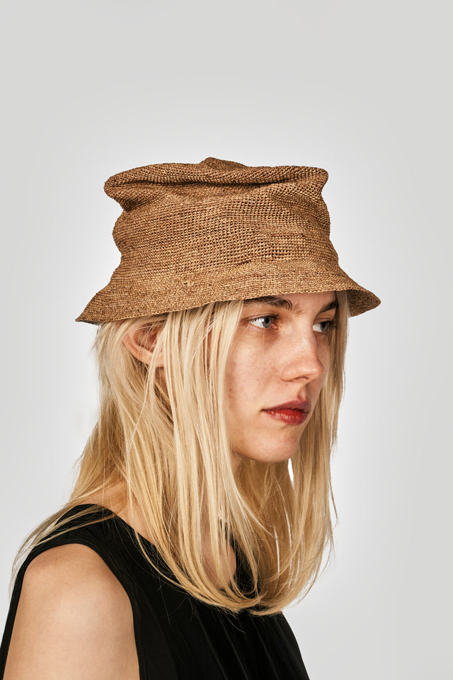 Camel TOQUILLA STRAW HAT