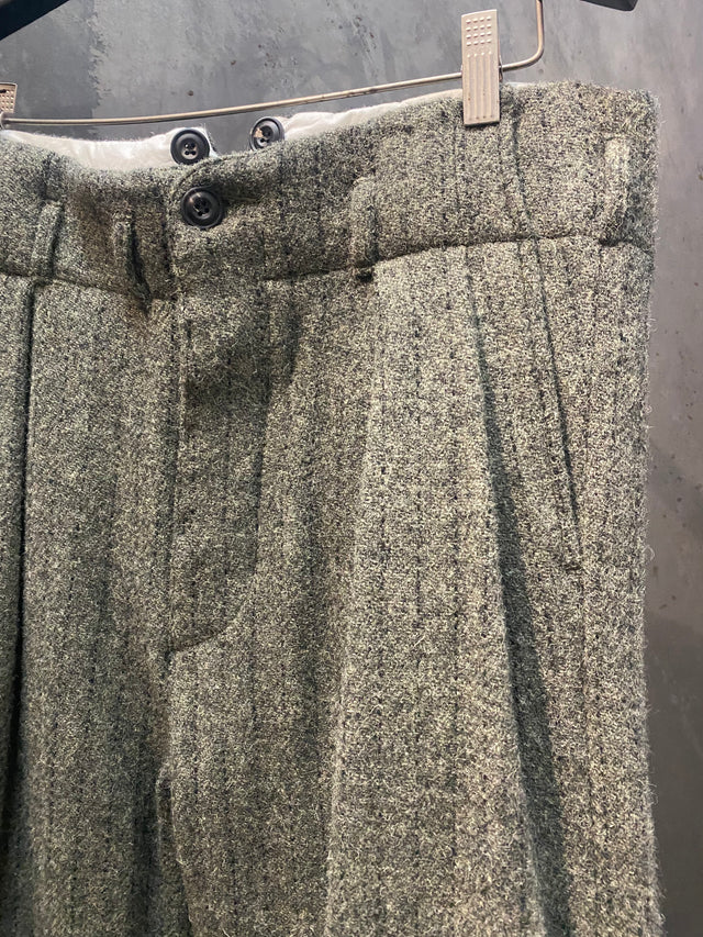 Double Pleat Stripe Trouser