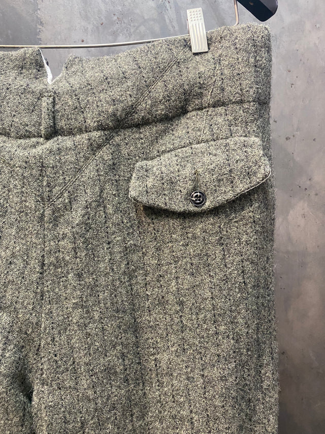 Double Pleat Stripe Trouser