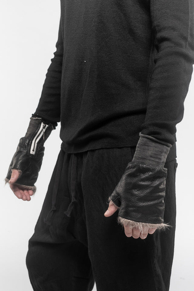 Open Finger Cashmere Gloves
