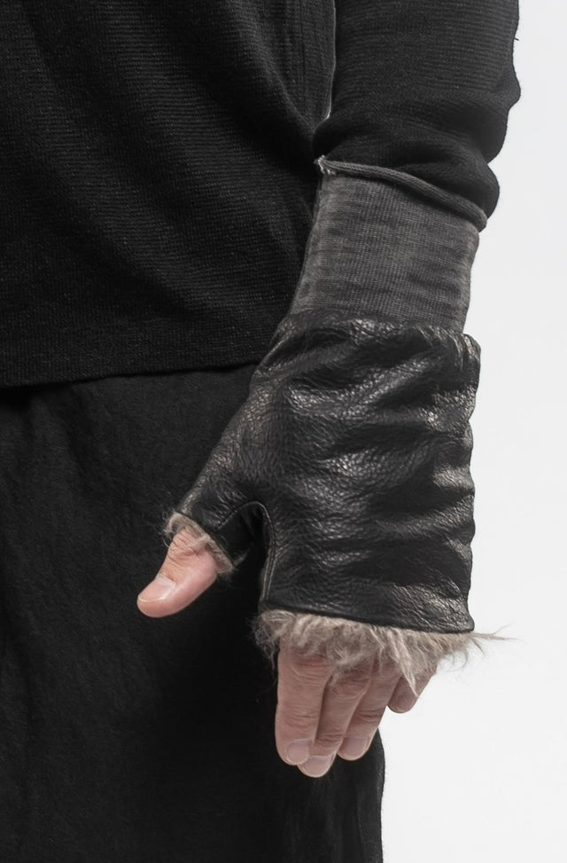 Open Finger Cashmere Gloves