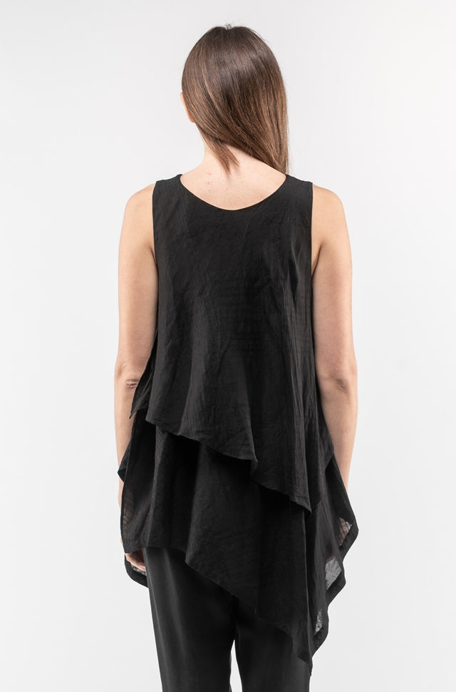 Kerchief Tank In Black