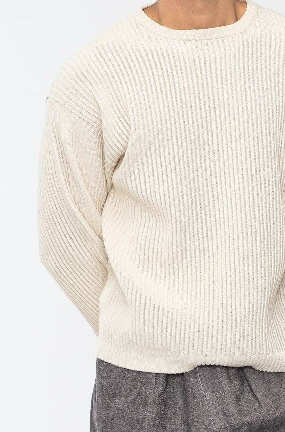 Biker Round Neck Sweater