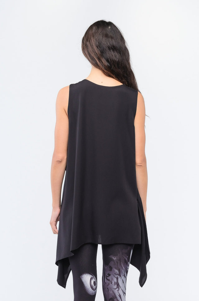 Sleeveless Wrap Top