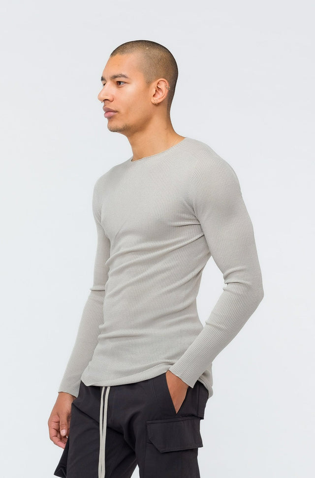 Ribbed Round Neck