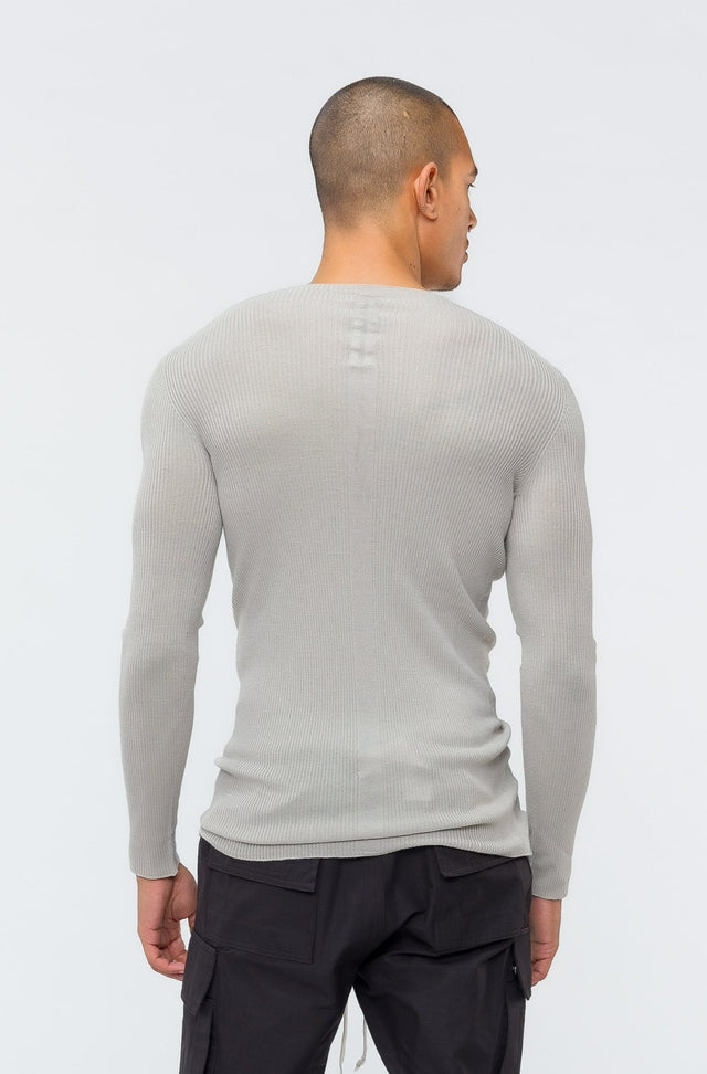 Ribbed Round Neck