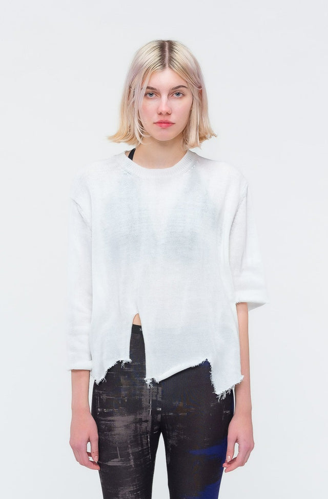 White Crew Sweater