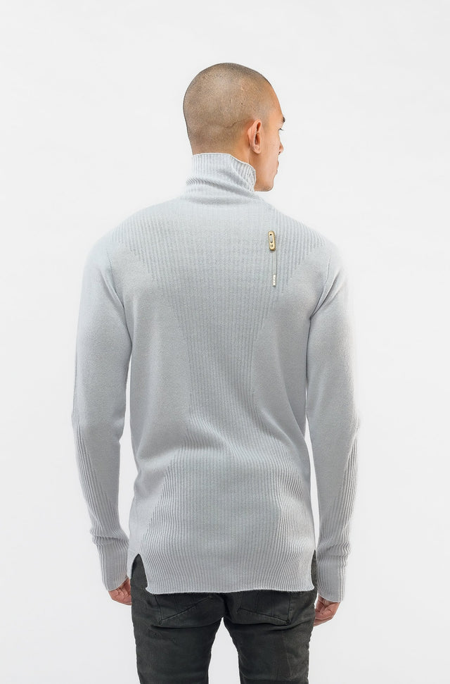 Light Gray KN6 Turtleneck