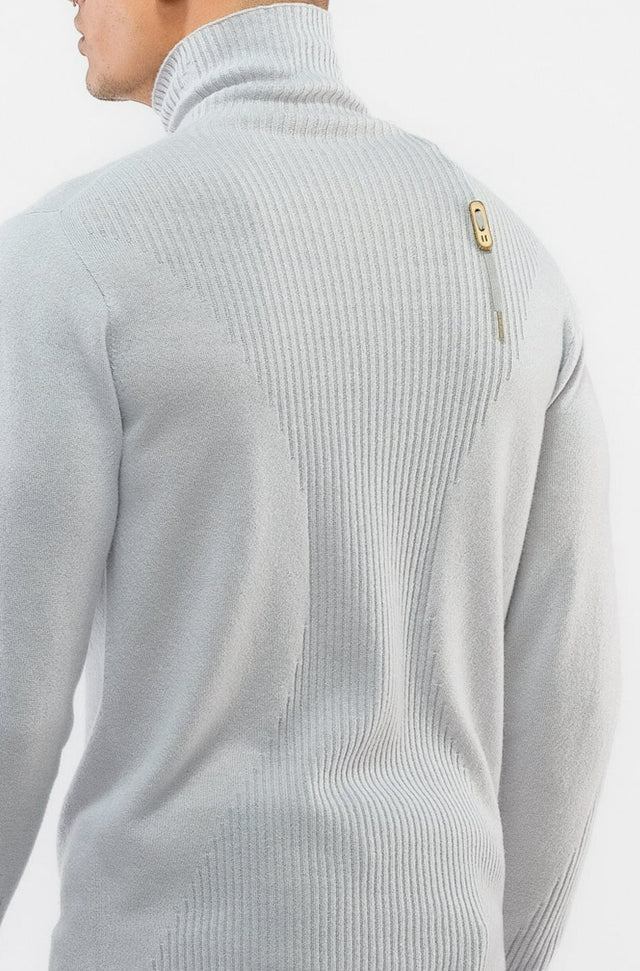 Light Gray KN6 Turtleneck