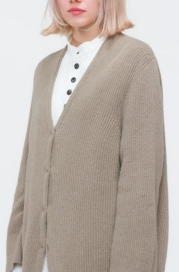 Sage Ribbed Cardigan