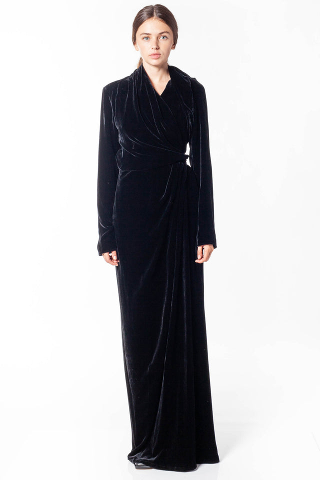 LS Wrap Gown