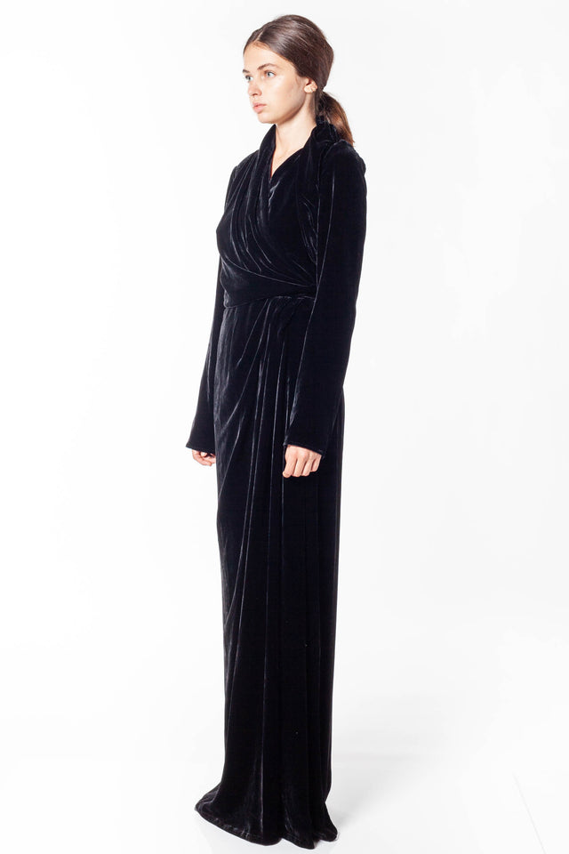 LS Wrap Gown