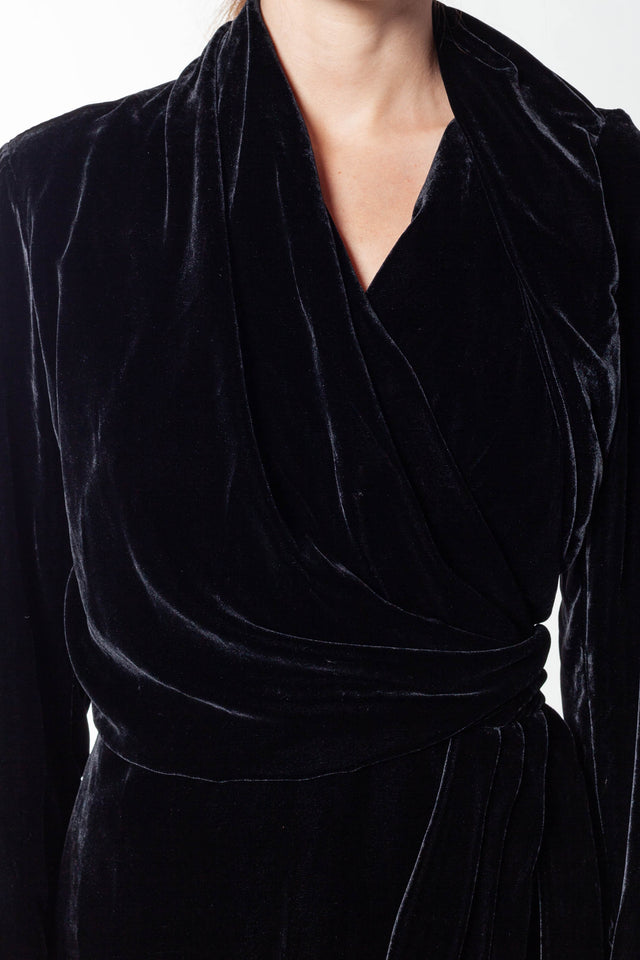 LS Wrap Gown